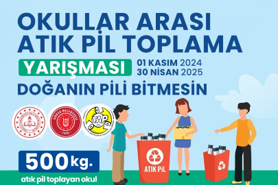 Gürsu'da okullarda atık pil kampanyası