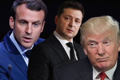  Zelenskiy, Trump ve Macron 'savaş' konuştu