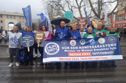 HÜR-SEN Bursa'da memurların ve memur emeklisinin hakkını arıyor