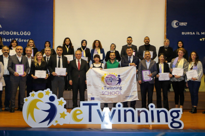 Bursa'da 41 okul eTwinning etiketlerine kavuştu