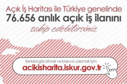 Bakan duyurdu: Türkiye genelinde 76 bin 656 açık iş ilanı...