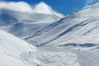 Palandöken Dağı'nda çığ düştü