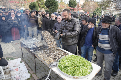 Bursa'da hamsi festivaline büyük ilgi, metrelerce kuyruk oluştu