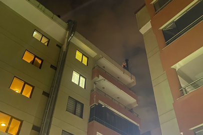 Bacadan yükselen alevler korkuttu