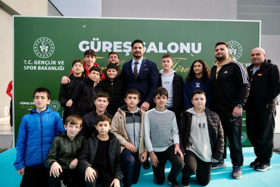 Bursa'da yeni güreş salonunun temeli atıldı