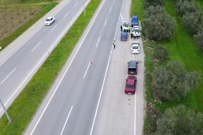 İznik İlçe Jandarma Komutanlığı dron destekli geçme yasağı denetimi gerçekleştirdi