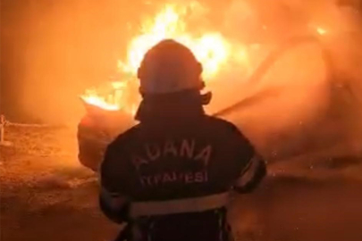 Annesinin arabasını yaktı