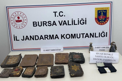 Bursa'da tarihi eser operasyonu