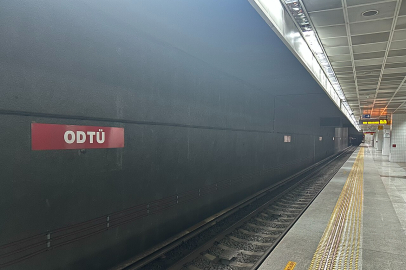 Ankara Metrosu ODTÜ İstasyonu geçici olarak kapatıldı