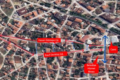 İnegöl’de 2 mahallede 5 sokakta tek yön uygulaması başladı