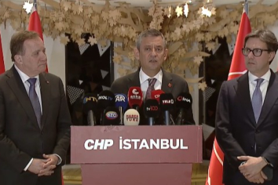 Özel, Avrupa Sosyalist Partisi Başkanı Löfven ile bir araya geldi