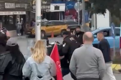 Espressolab'da oturanlar ile mitingden dönenler arasında kavga