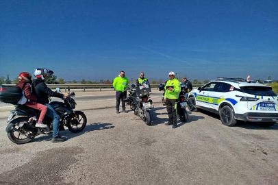 Motosiklet sürücülerine ceza yağdı