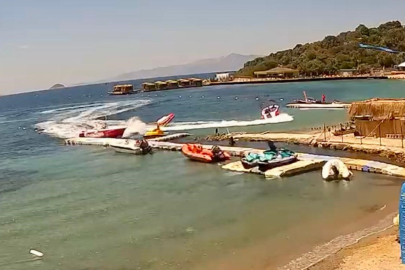 Bodrum'da turistlerin can pazarı! Sürat teknesi deniz yatağına çarptı: 1'i ağır 3 yaralı