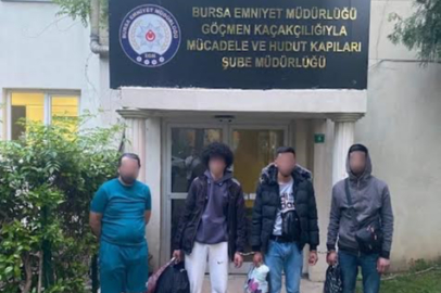 İstanbul'dan Bursa'ya 15 bin TL'ye anlaşmışlar:1 organizatör 4 kaçak göçmen yakalandı
