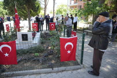Bursalı şehit mezarı başında anıldı