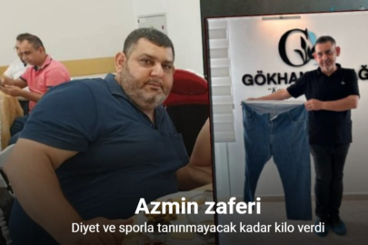 Diyet ve sporla 9 ayda 77 kilo verdi