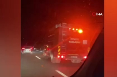 Mobilya imalathanesinde yangın paniği