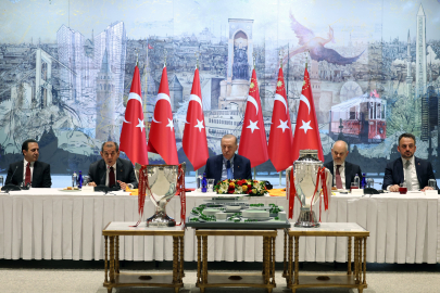 Cumhurbaşkanı Erdoğan, Galatasaray'ı kabul etti