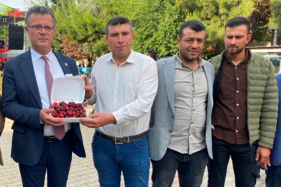 10 dakikada 2,5 kilo kiraz yedi, altını kaptı