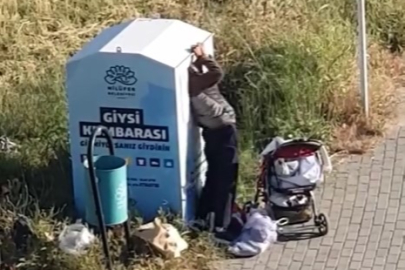 Hırsızlar giysi kumbaralarına dadandı