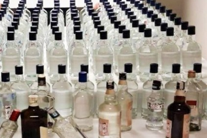 12,5 ton kaçak alkollü içki ele geçirildi