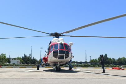 Tatil trafiğine helikopterli denetim