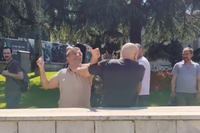 Önce küfürler, sonra yumruklar havada uçuştu