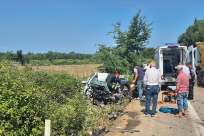 Karacabey'de trafik kazası: 1 ağır yaralı