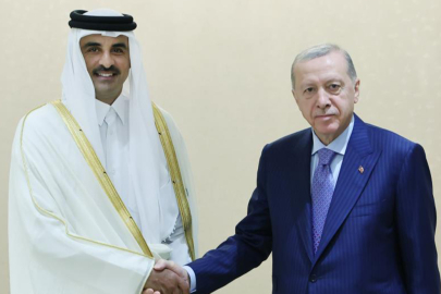 Erdoğan, Katar Emiri Al Sani ile görüştü