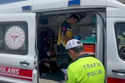 Otomobil ile motosiklet çarpıştı: 1 yaralı