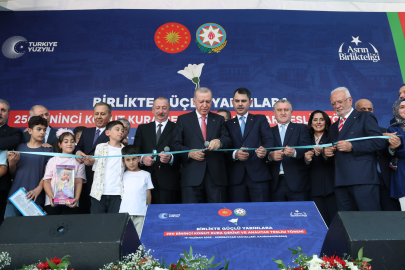 Erdoğan: Avrupa ülkesi büyüklüğündeki bir alanı inşa ettik