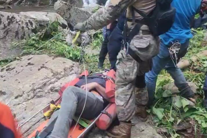 Protez ayağı çıkınca Uludağ eteklerinde mahsur kaldı