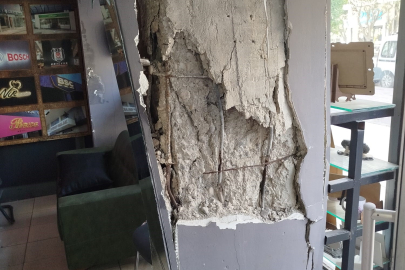 Kolonu patlayan 7 katlı apartman tahliye edildi!