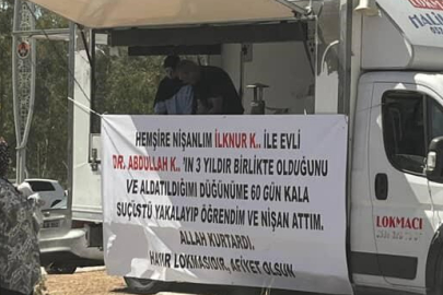 Aldatıldığını öğrendi,hayır lokması dağıttı!