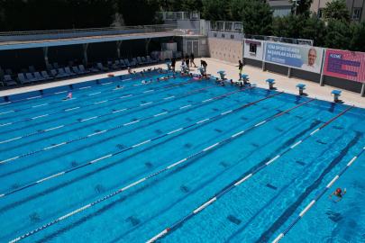 Bursa'nın en temiz havuzunda sezon açıldı