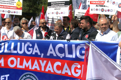 DMK’den bakanlık önünde tepki!