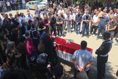 Kansere yenik düşen uzman jandarma son yolculuğuna uğurlandı