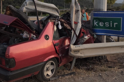 Kestel’de kontrolden çıkan  otomobil bariyere girdi: 1 ölü