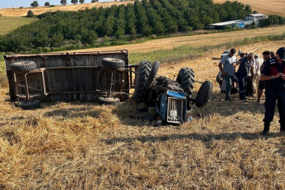 Bursa'da devrilen traktörün altında kalan kişi hayatını kaybetti