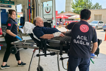 Bursa’da bir işçi elini motorlu testereye kaptırdı