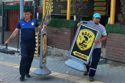 Nilüfer’de kent estetiğini bozan tabelalara müdahale