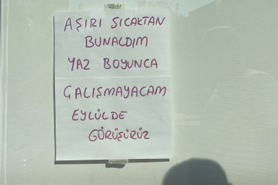 Aşırı sıcakta işi bıraktı! "Bunaldım çalışmayacağım"