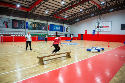 Zabıta olmak için parkurda ter döktüler