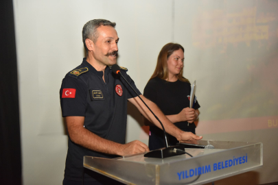 Yıldırım Belediyesi’nden çalışanlarına yangın eğitimi