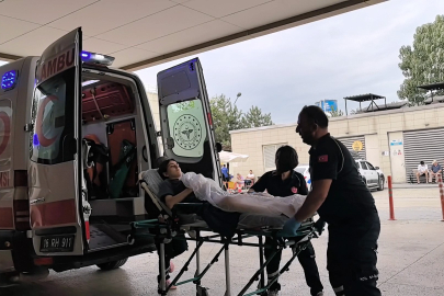 Üzerine sıcak su dökülen market çalışanı hastanelik oldu