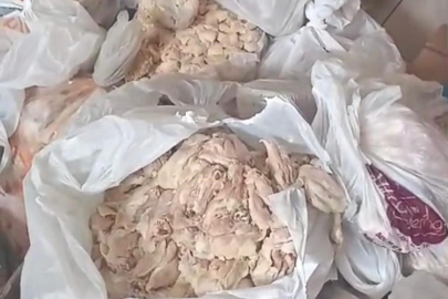 Mide bulandıran tablo! 345 kilo küflenmiş tavuk...