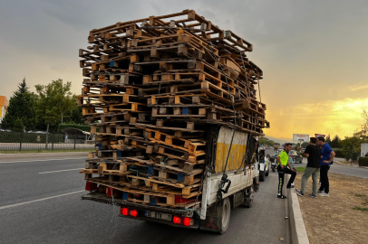 Tehlikeli yük taşıyan sürücüye ceza yağdı