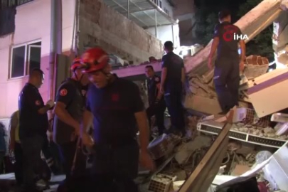 Çöken binadan 6 kişi sağ olarak çıkarıldı