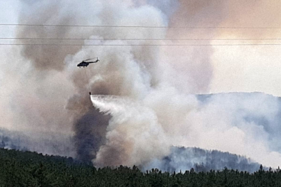 Bolu'daki orman yangınına müdahale sürüyor